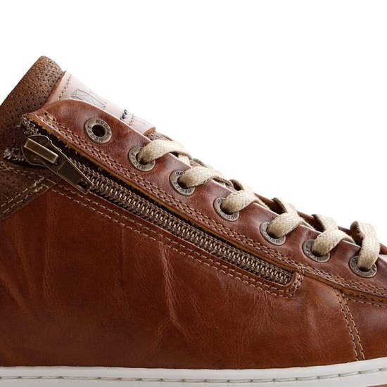 NoGRZ C.Maderno - Leren heren sneakers - Cognac - Maat 45 | Bestel nu!