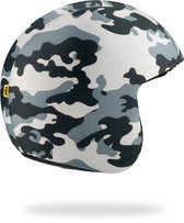 TOF SKIN - Camo Grey - losse Skin - LET OP: Past alleen op een TOF BASE HELM (Scooter helm - Brommer helm - Motor helm - Jethelm - Fashionhelm - Retro helm)