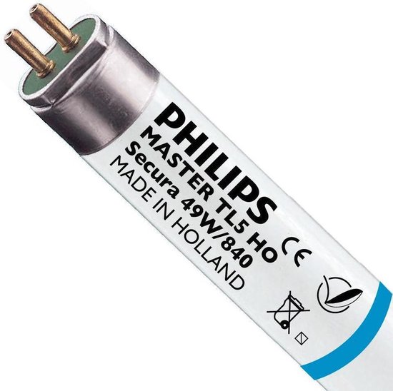 Philips MASTER TL5 Secura HO 49W - 840 Koel Wit | 145cm