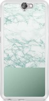 HTC One A9 hoesje - Minty marble