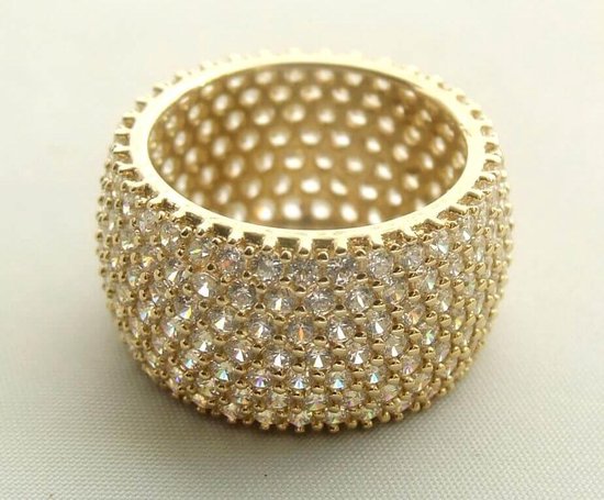 14 karaat gouden ring met zirkonia | bol.com
