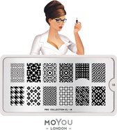 MoYou London Stempelplaat - Nail Art Stamping  Pro XL 18