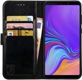 Rosso Element Samsung Galaxy A9 (2018) Hoesje Book Cover Zwart