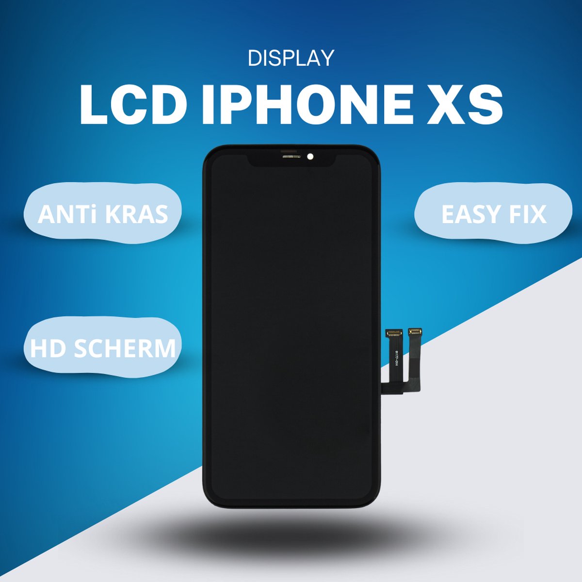 LCD / Scherm voor Apple iPhone XS - In-cell Kwaliteit - Zwart