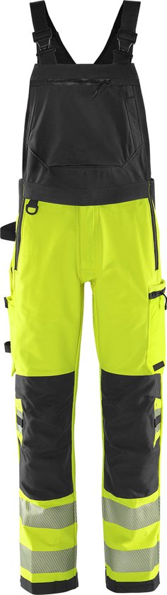 Fristads High vis Green Amerikaanse overall stretch klasse 2 1031 GSTP - Hi-Vis geel/zwart - C148