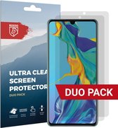 Rosso Screen Protector Ultra Clear Duo Pack Geschikt voor Huawei P30 | TPU Folie | Case Friendly | 2 Stuks