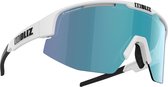 Bliz Matrix Sportbril Matte White/ Photochromic Nano Optics Brown Blue Mirror - OZB7004-02