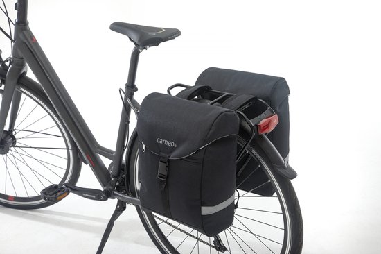 New Looxs Cameo Sports Double - Dubbele Fietstas - 28 liter - Zwart van New Looxs — afbeelding 5