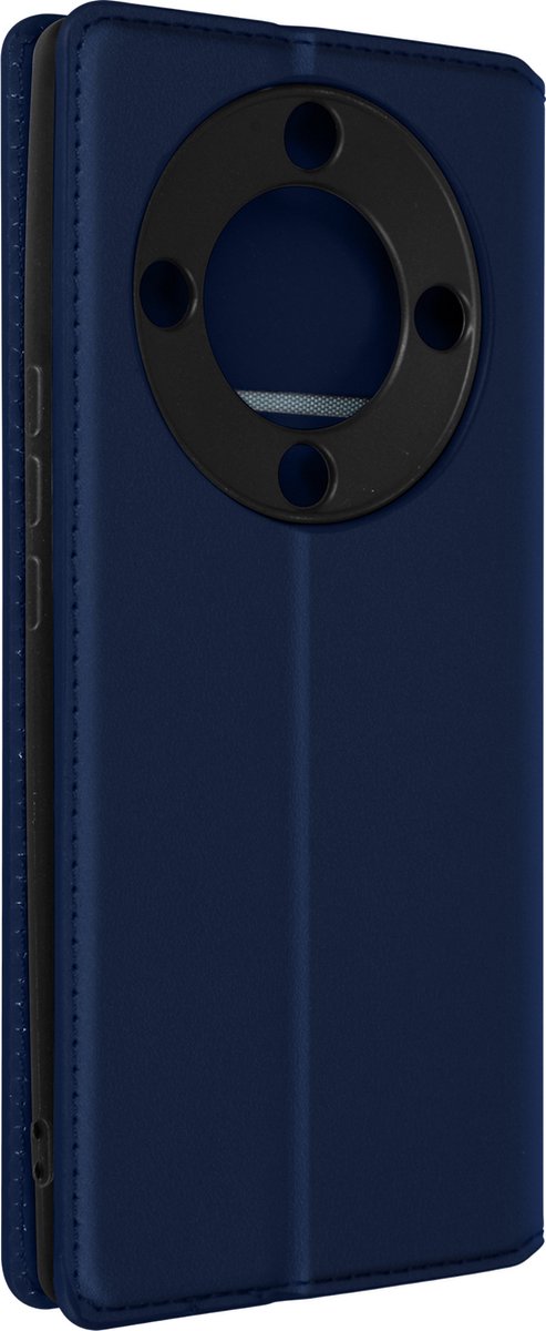 Hoes Geschikt voor Honor Magic 5 Lite 5G klep portefeuille, video standaard blauw