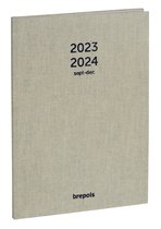 Agenda Brepols 2024 - Bâtiment - SETA - PVC - Wire-O - À carreaux - 10 x  16,5 cm - Zwart