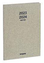 Brepols Agenda 2023 2024 16Mois Semainier notes POLYPRO noir 2 064