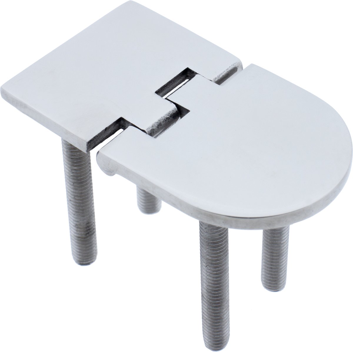 Luikscharnier - 70x40x4 - Rvs 316 - Knoop onder