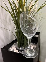 LBM gepersonaliseerd wijnglas - de liefste oma