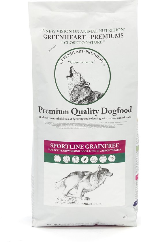Greenheart-premiums Hondenvoer Sportline Grainfree4 kg