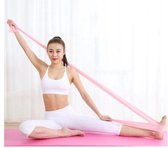 Akyol - Weerstand Band - yoga band- yoga - Lengte 1,5 meter - Sporten - Thuis sporten - Roze - Resistance band - Exercise at home
