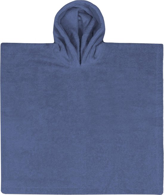 Funnies Poncho de Bain Silk Blue | 1 à 4 ans | 55x55 cm | Taille L | Tissu éponge | Pour les enfants | 100% coton |