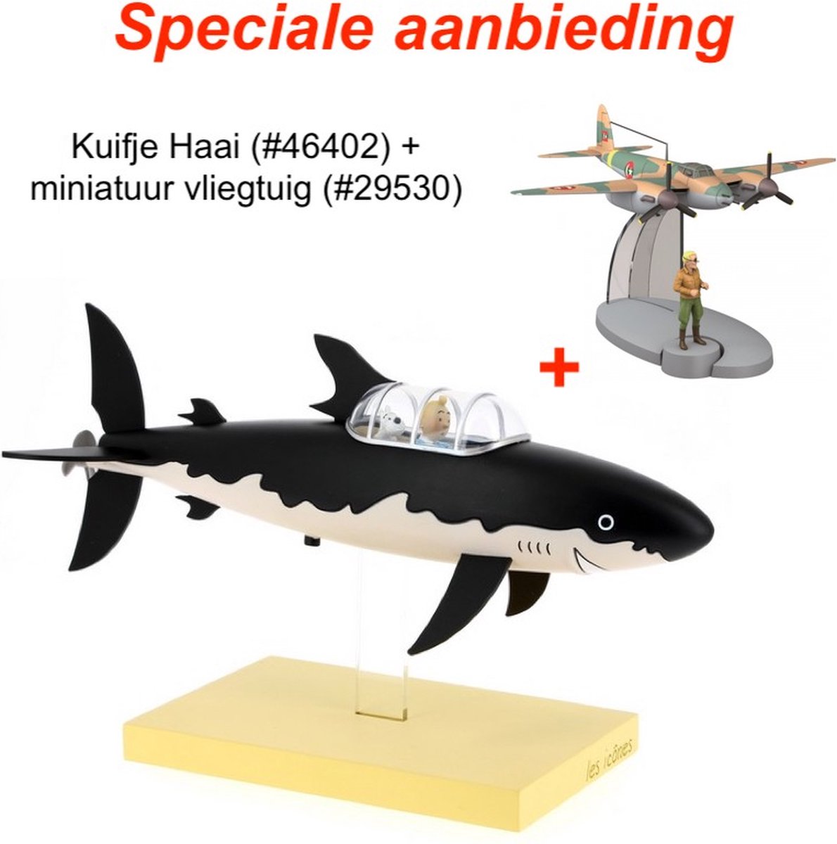 Le Sous-Marin Tintin Requin (Sous-Marin) + Avion Miniature - Offre Spéciale  | bol