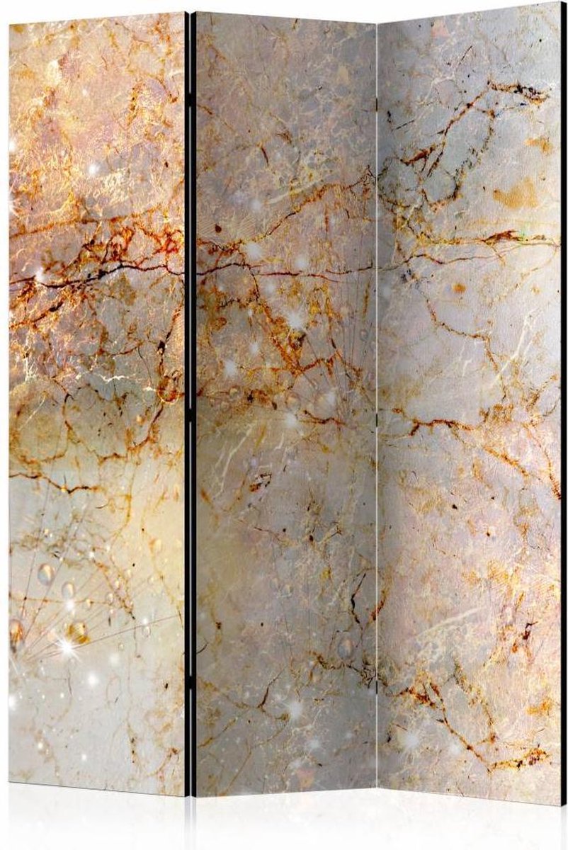 Vouwscherm - Kamerscherm - Betoverend in marmer 135x172cm, gemonteerd geleverd, dubbelzijdig geprint