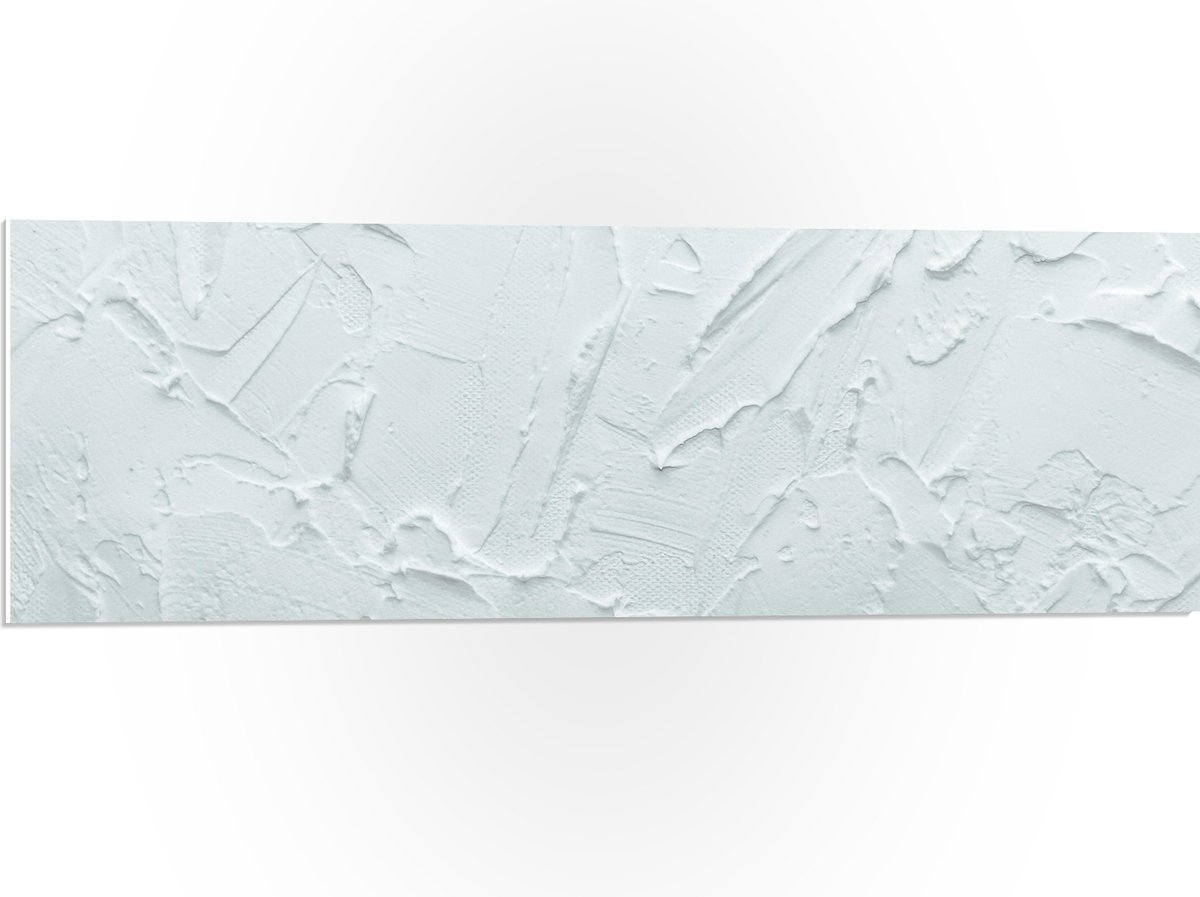 PVC Schuimplaat- Textuur van Witte Verf - 90x30 cm Foto op PVC Schuimplaat