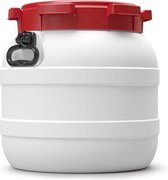 Vat 42 Liter - Water- En Luchtdicht - Wit/rood