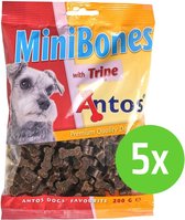 Antos Mini Bones Pens - hondensnoepjes - 200 gram - 5 Verpakkingen