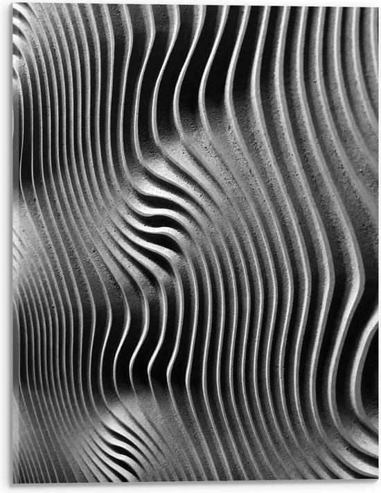 Acrylglas - Wikkelend Patroon in Muur - 30x40 cm Foto op Acrylglas (Wanddecoratie op Acrylaat)