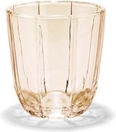 Holmegaard Lily verre à eau 32cl set de 2 rose caramel
