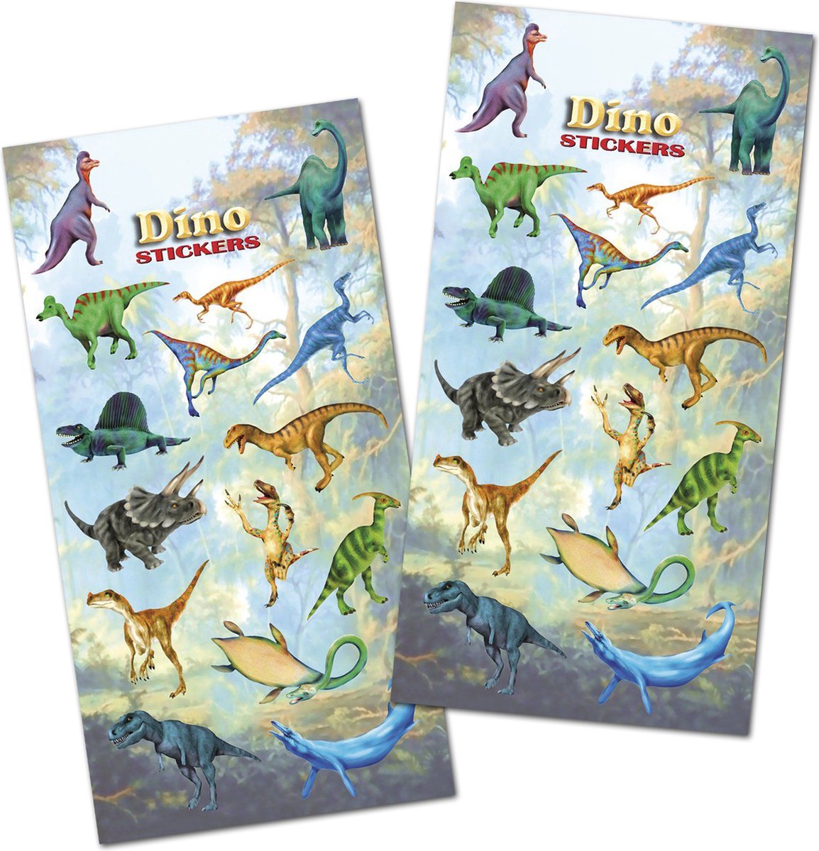 Dino Stickervellen - Dinosaurus Speelgoed - Dinosaurus Stickers - Dino Stickers -Dino Speelgoed - Stickervellen Jongens - Stickers Jongens - Knutselen Meisjes - Knutselen - Stickers Kind - Dinosaurus