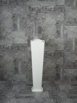 Vaas Egurra - wit - hoogte 55 cm - hoogwaardig hout