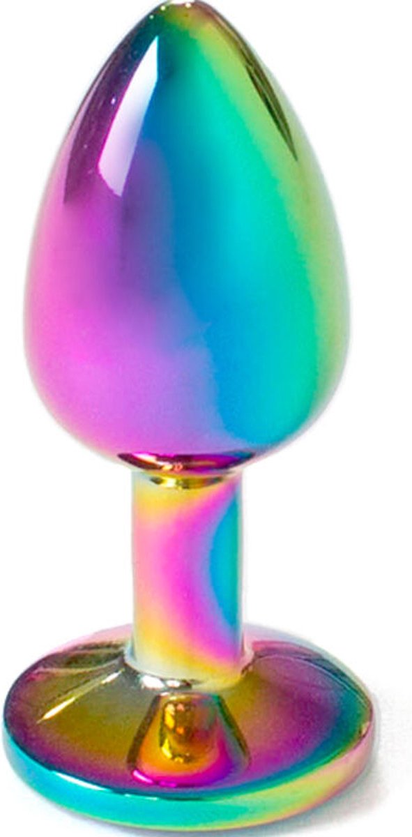 SECRETPLAY TOYS | Secret Play - Metal Butt Plug Rainbow Small Size 7 Cm