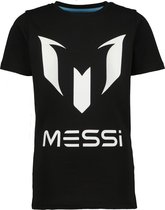 Vingino Messi jongens t-shirt Logo Messi Deep Black - Maat 110/116