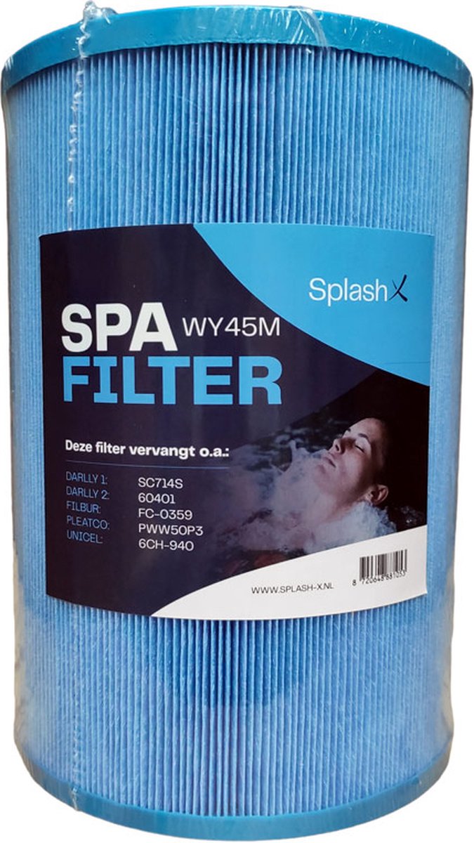 Splash-X microban spa filter SC714 (WY45M, 6CH-940, PWW50P3, 60401) - Filter voor Jacuzzi