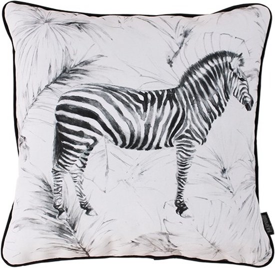 Sierkussen Velvet Zebra | 45 x 45 cm | Velvet/Polyester