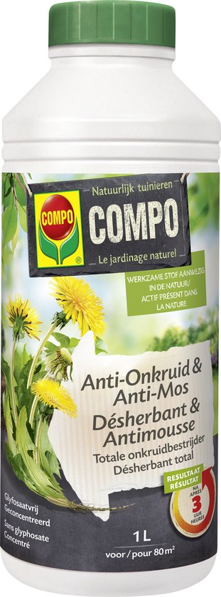 COMPO Anti-Weed & Anti-Mos total - ingrédients naturels - concentré -  premiers