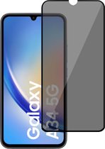 Screenprotector geschikt voor Samsung A34 Privé – Screenprotector geschikt voor Samsung A34 Privacy Screen Protector Tempered Glass