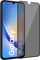 Geschikt voor Samsung A34 Privacy Screenprotector - Privé - Geschikt voor Samsung A34 Screenprotector - Glas