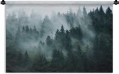 Tapisserie - Tapisserie - Brouillard - Arbres - Forêt - 120x80 cm - Tapisserie