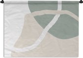 Wandkleed - Wanddoek - Minimalisme - Pastel - Design - 120x90 cm - Wandtapijt