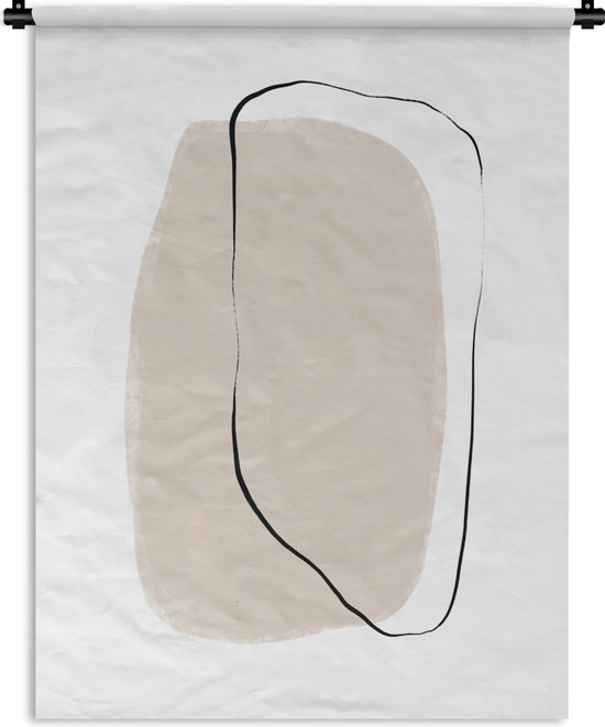 Wandkleed - Wanddoek - Minimalisme - Design - Pastel - 120x160 cm - Wandtapijt