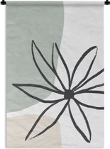 Tapisserie - Toile murale - Bloem - Pastel - Minimalisme - 90x135 cm - Tapisserie
