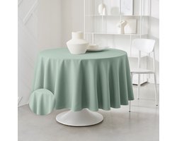 Today tafelkleed - 180x180 rond / Celadon - Tafellaken - Tafellinnen