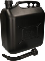 Dunlop Jerrycan / réservoir d'essence - pour carburant - 20 litres - noir avec entonnoir