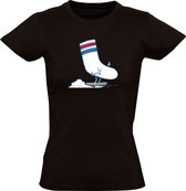 Chaussette sur un skateboard T-shirt femme - patinage - halfpipe - drôle