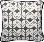 Sierkussen Vintage Retro Tulip Antraciet | 45 x 45 cm | Katoen/Polyester