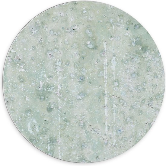 PVC Schuimplaat Muurcirkel - Textuur op Groene Plaat - 70x70 cm Foto op Muurcirkel (met ophangsysteem)