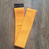 XSIERA - Serviette élastique - Oranje - Serviette de plage à bande élastique - Pinces de plage - Pinces de plage - Towelband - Towelstrap