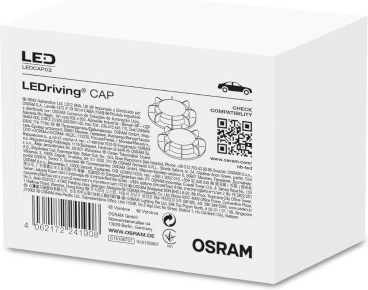 OSRAM Adapter voor Night Breaker H7-LED LEDCAP02 Bouwvorm (autolamp) Adapter für Night Breaker H7-LED – foto 3