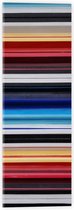 Acrylglas - Strepen in het Rood, Geel, Blauw en Grijs - 20x60 cm Foto op Acrylglas (Met Ophangsysteem)