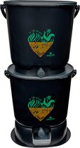 EM Agriton Bokashi Keukenemmer - Essential Zwart - Composteren - Zelf GFT maken - Complete set