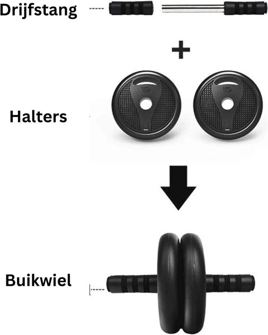 Verstelbare Dumbells Barbell Set Verstelbaar Barbell Met Gewichten